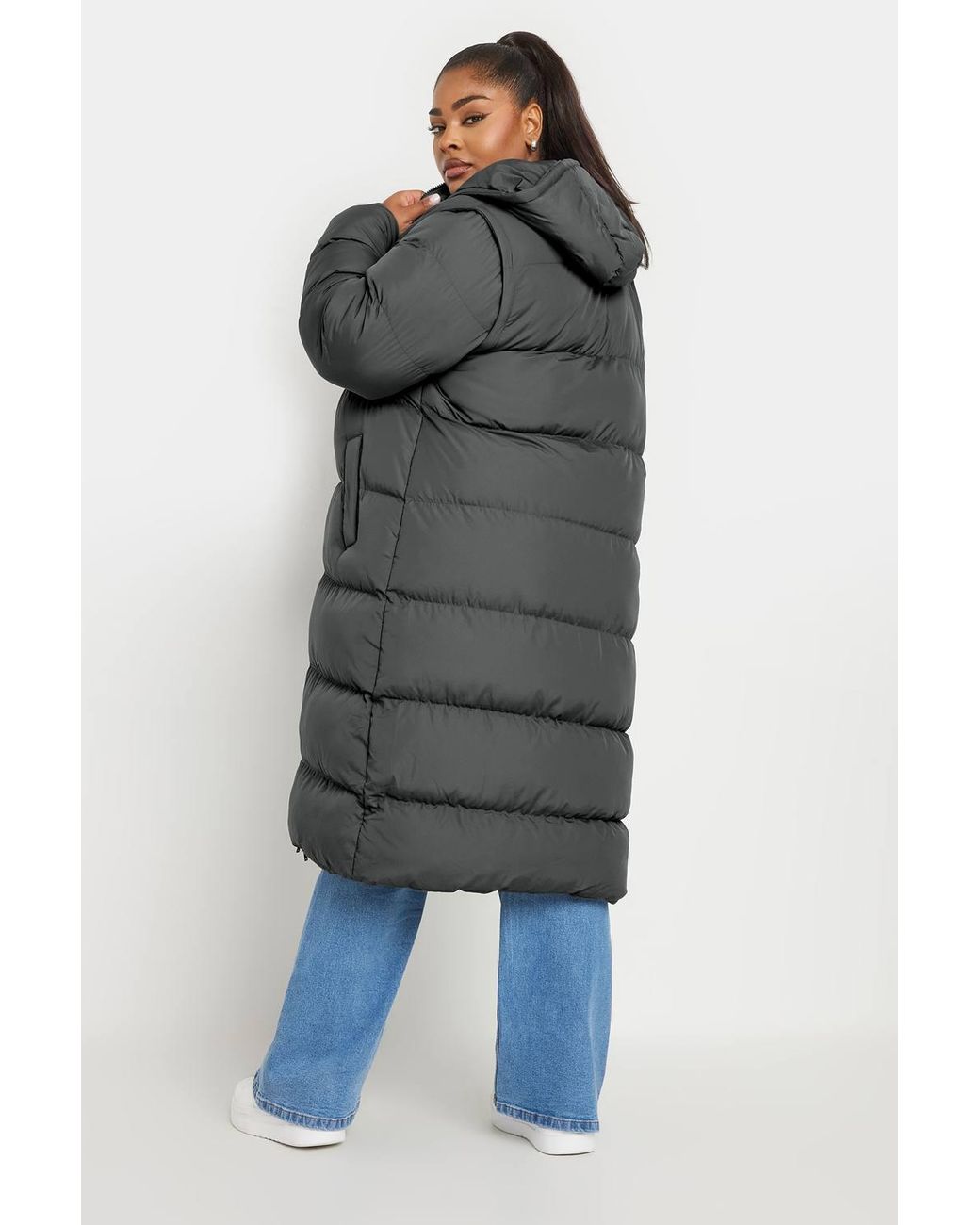Yours Blue Padded 2-In-1 Puffer Coat