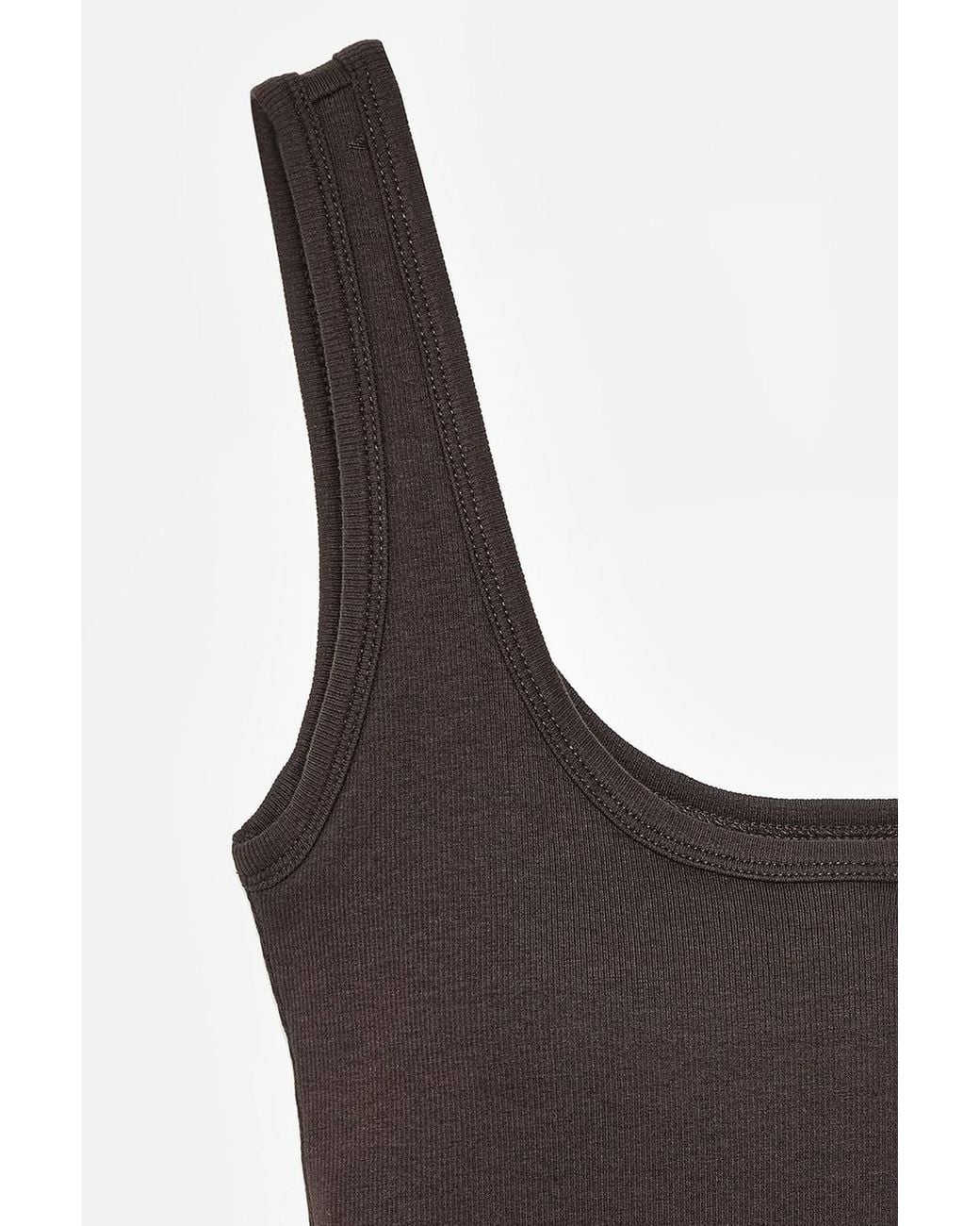 Dilvin Natural Slim Fit Sleeveless Jersey Cami Blouse