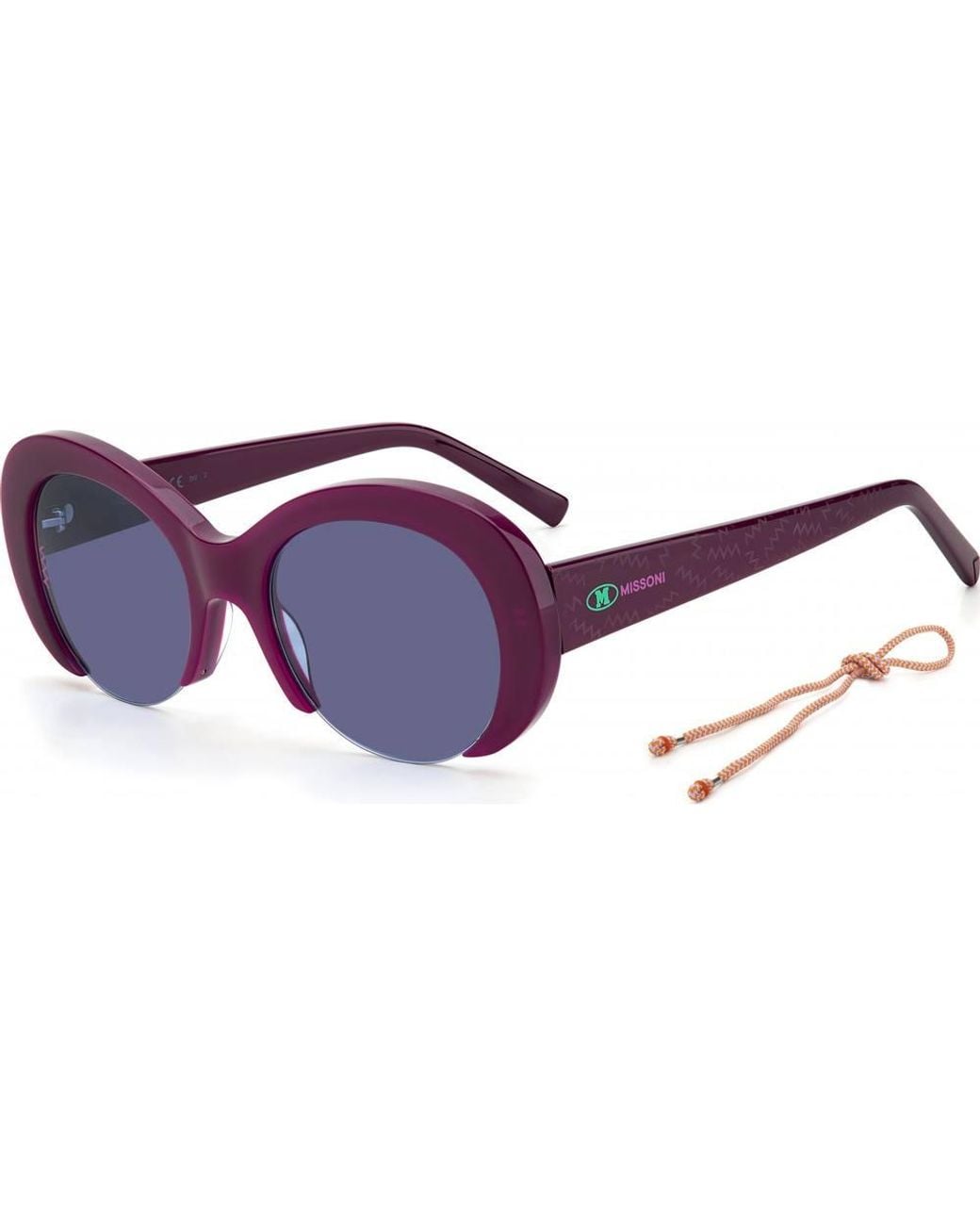 Missoni Purple Mmi-0071-S-B3V Round/Oval Sunglasses