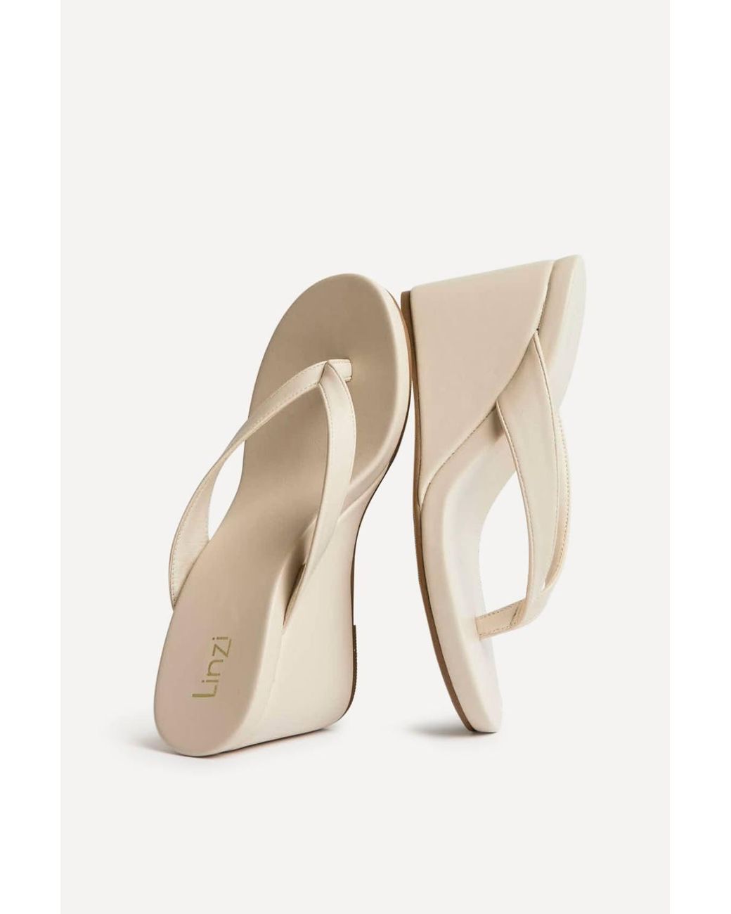 Linzi Natural Joia Wedge Mules