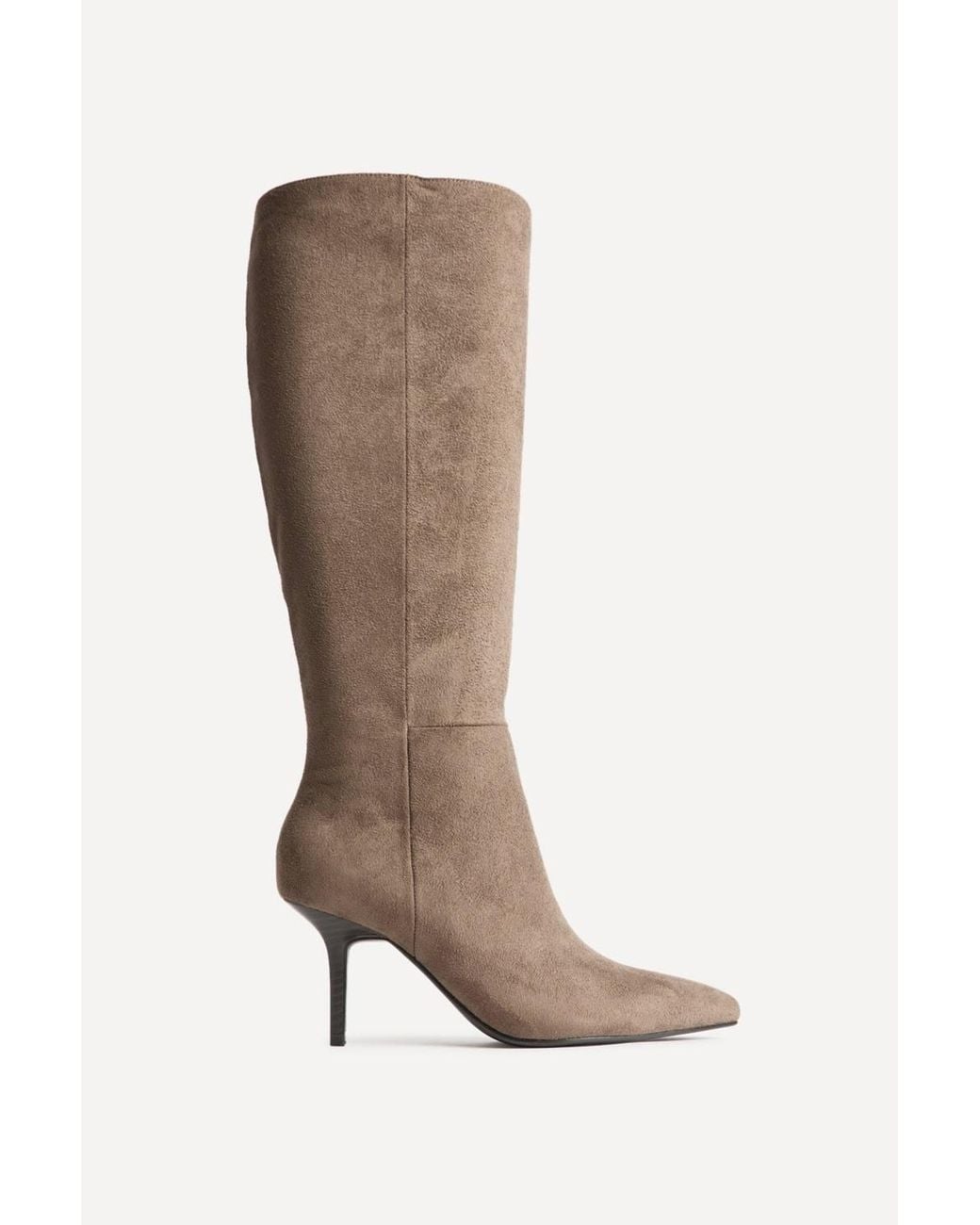 Linzi Brown Define Mocha Stiletto High Leg Boots