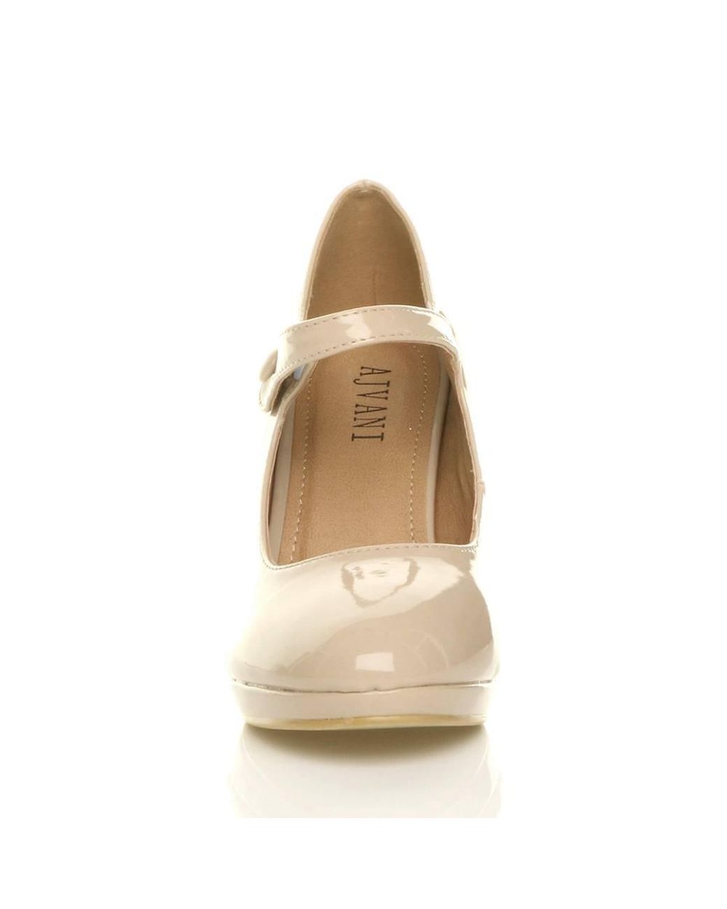 AJVANI Natural High Heel Mary Jane Courtshoes