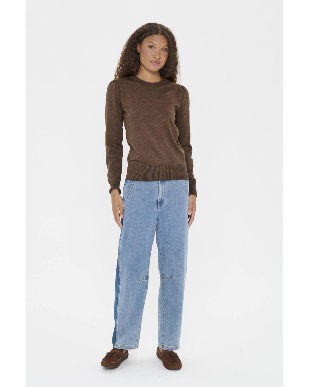 Saint Tropez Blue Milasz Crew Neck Jumper