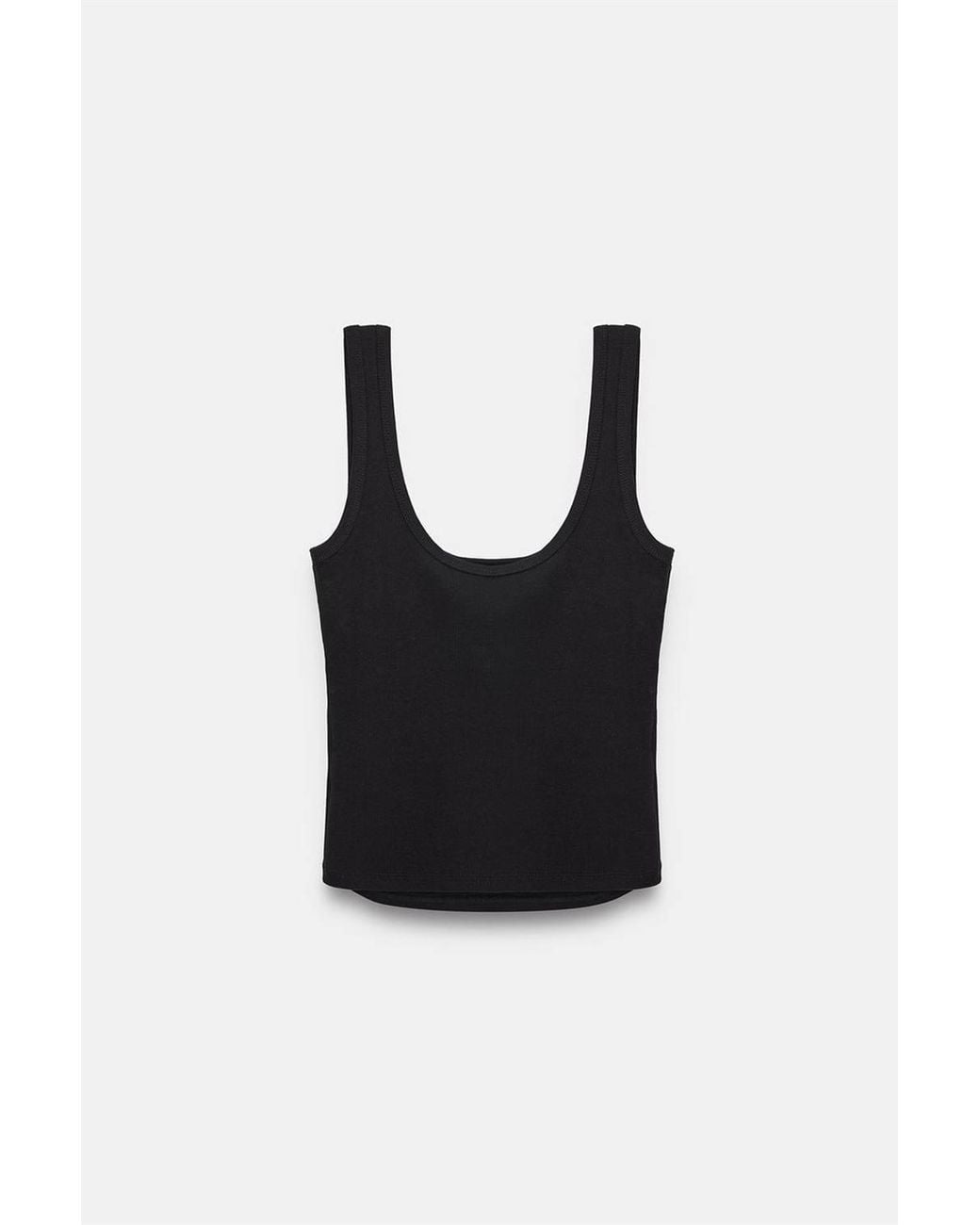 Dilvin Blue Slim Fit Sleeveless Jersey Cami Blouse