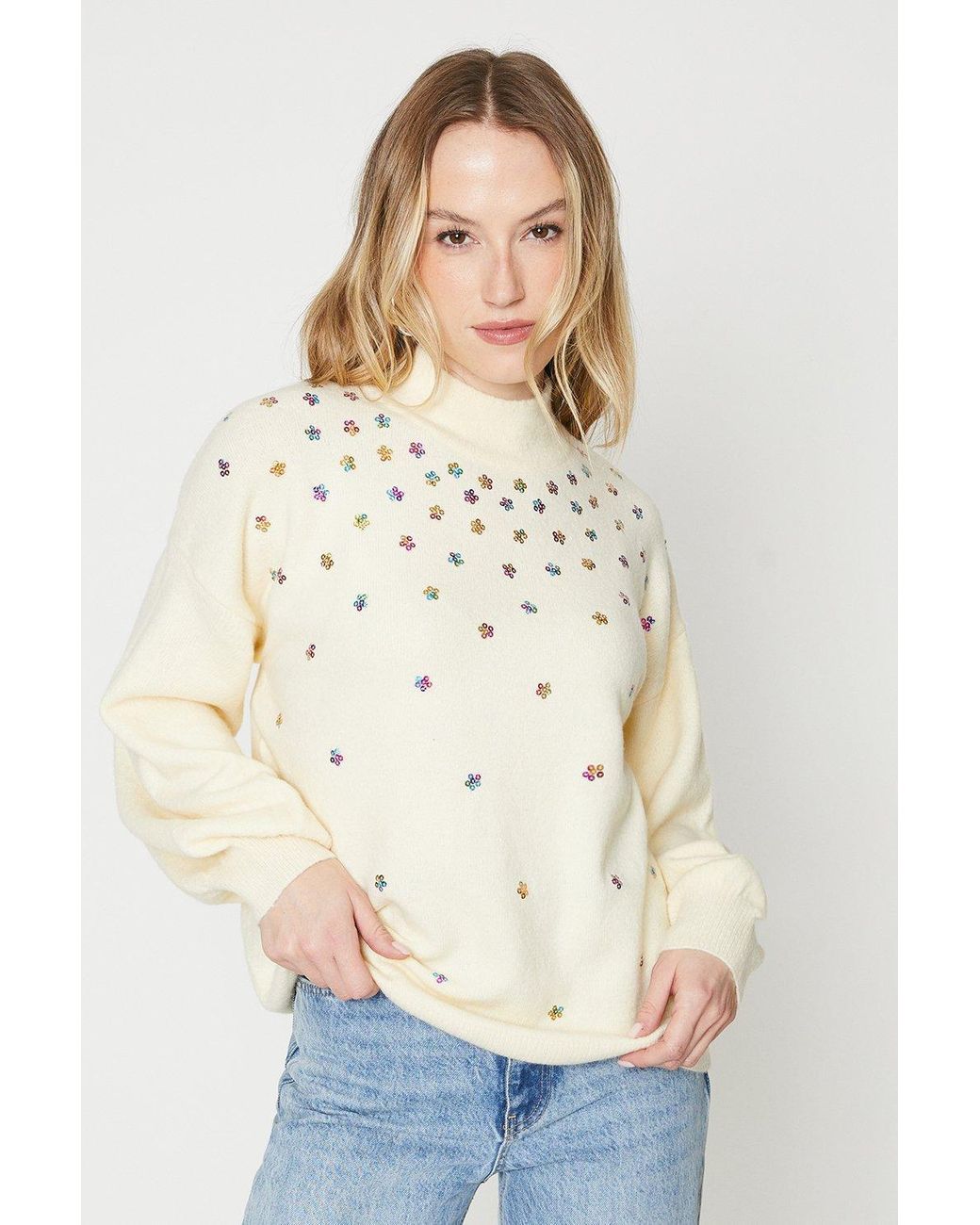 Oasis grey cheap sparkle jumper