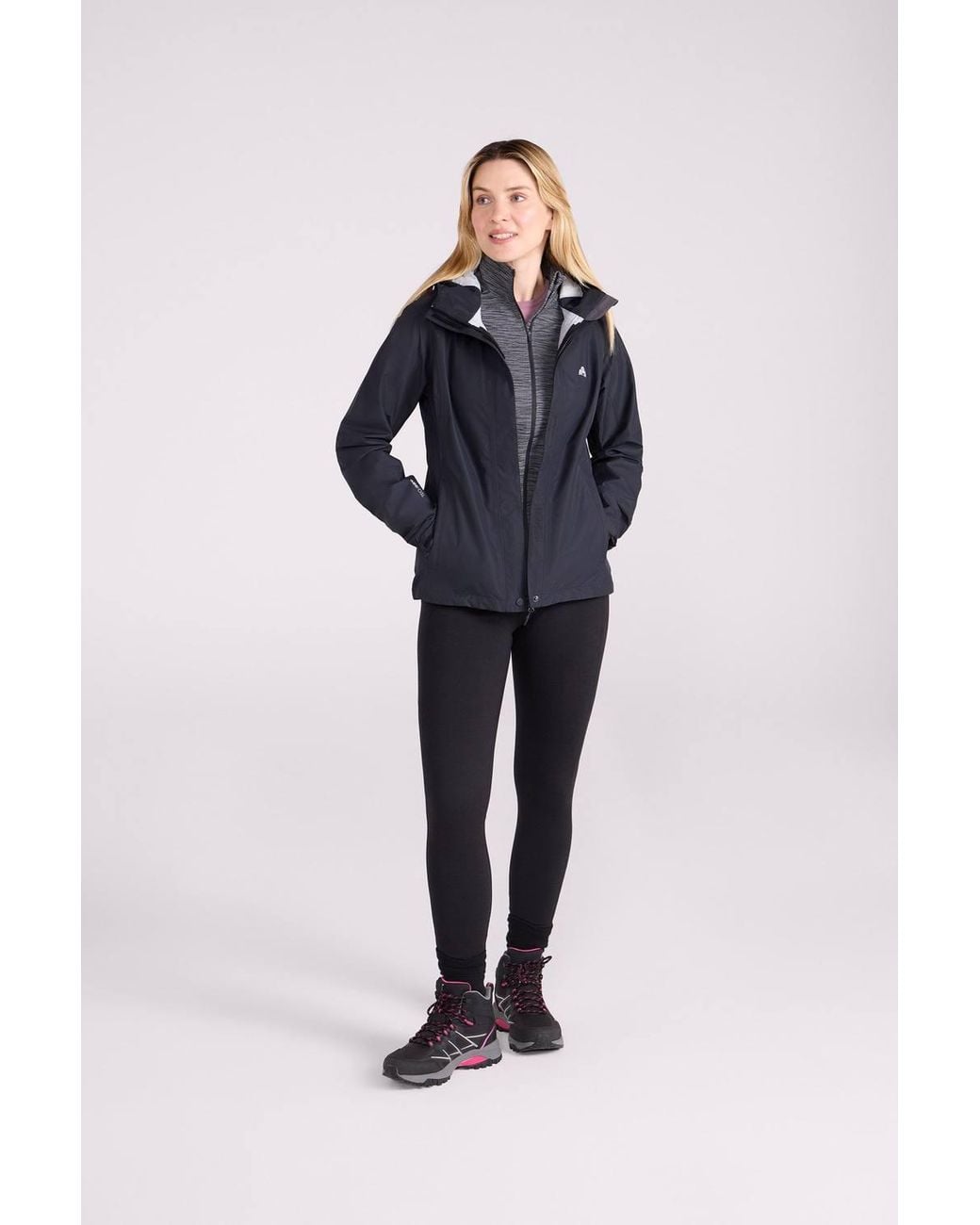 Mountain Warehouse Blue 'Thunderhead' 2.5 Layer Extreme Waterproof Breathable Packable Jacket