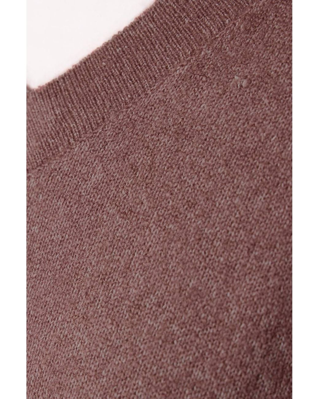 Yours Brown V-Neck Soft Touch Jumper