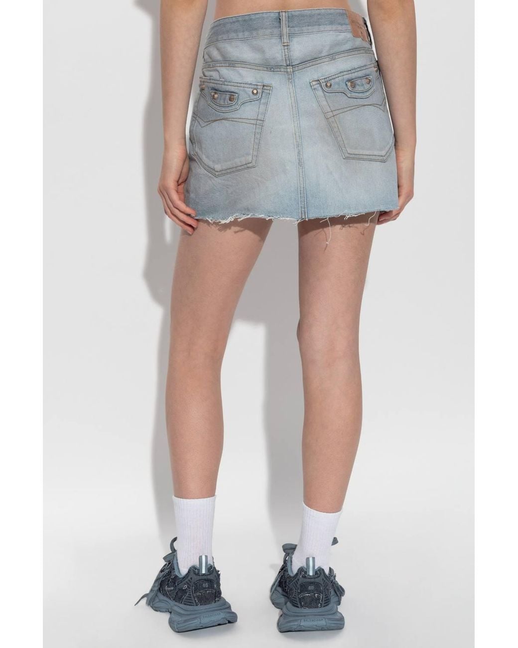 Balenciaga Blue Preloved Short Denim Skirt