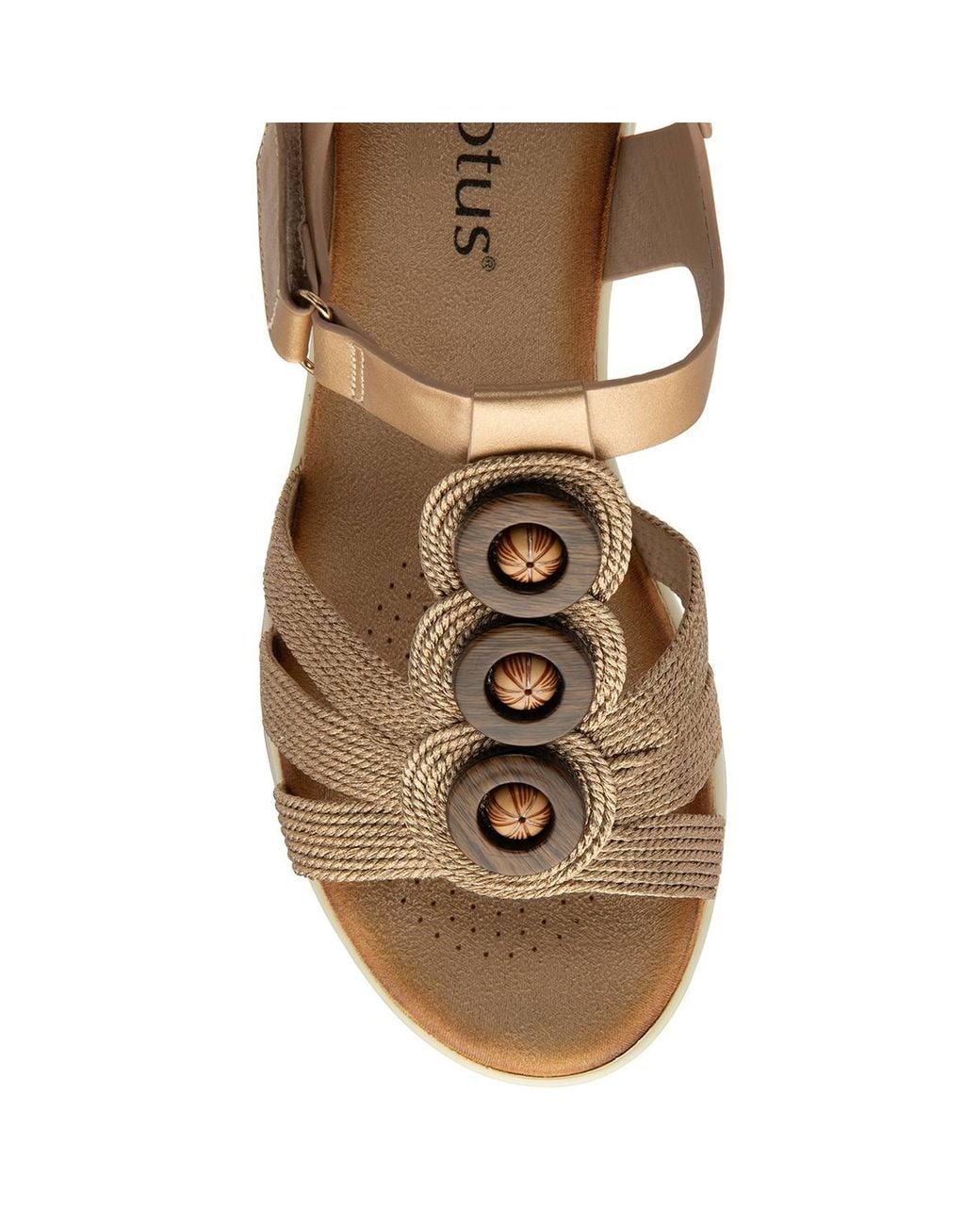 Lotus Multicolor 'Galli' Open-Toe Wedge Sandals