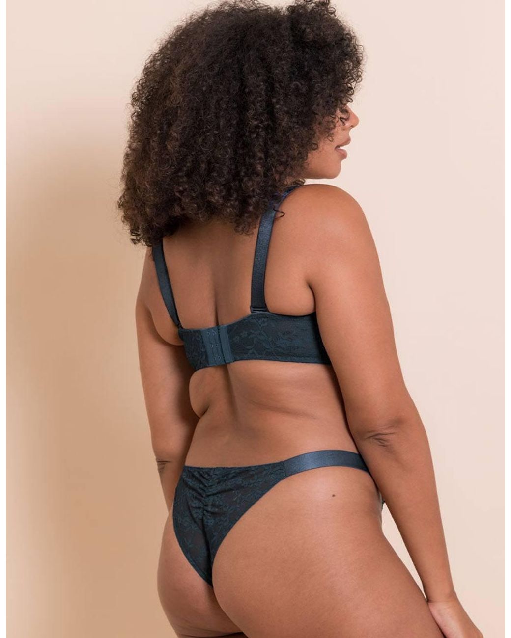 Curvy Kate Blue All Night Lace Scooped Multiway Balcony Bra