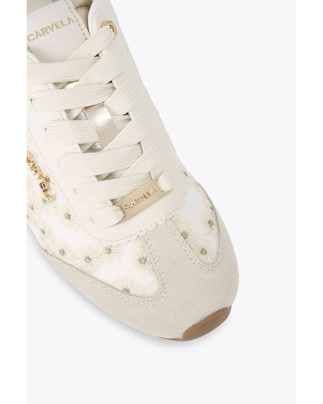 Carvela Kurt Geiger White 'Tivoli Daisy Sneaker' Trainers