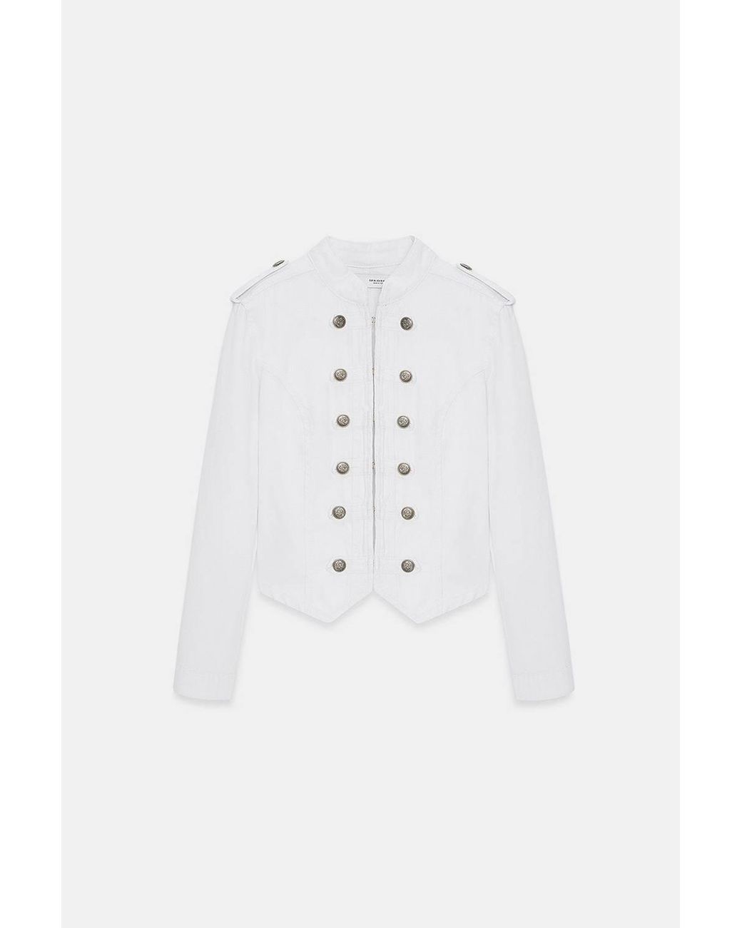 Dilvin White Cotton Jacket
