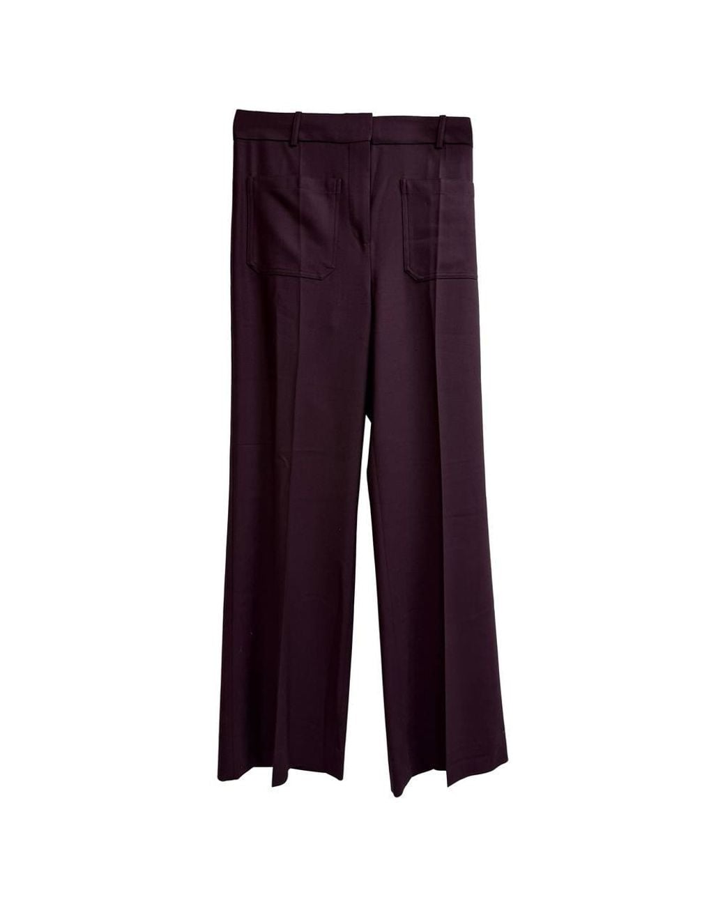 Victoria Beckham Purple Preloved Alina High-Rise Trousers
