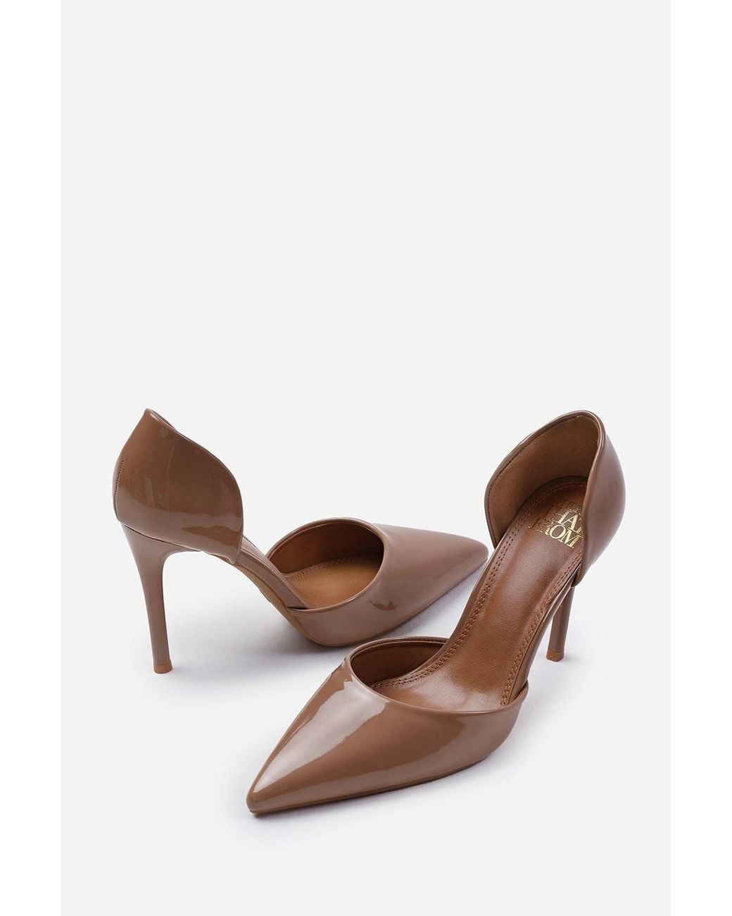 Where's That From Brown 'Aspen' Pointed Toe Stiletto High Heels