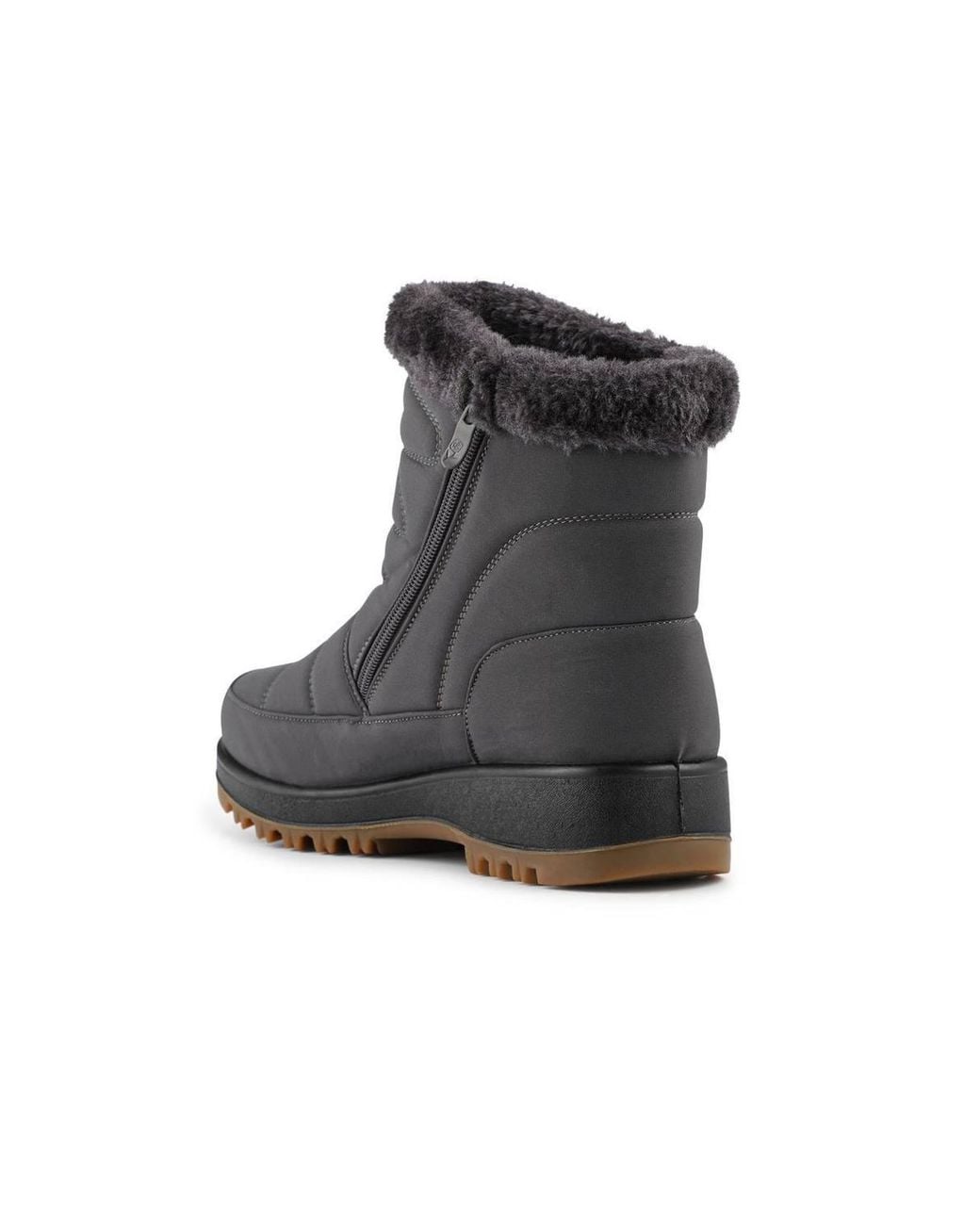 Pavers Black Warm Lined Twin Zip Weather Boots