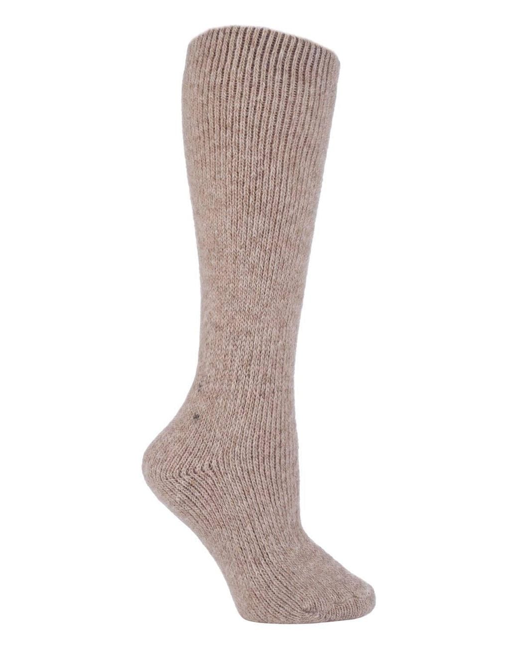 Heat Holders Gray Extra Long 2.7 Tog Knee High Wool Rich Thermal Socks