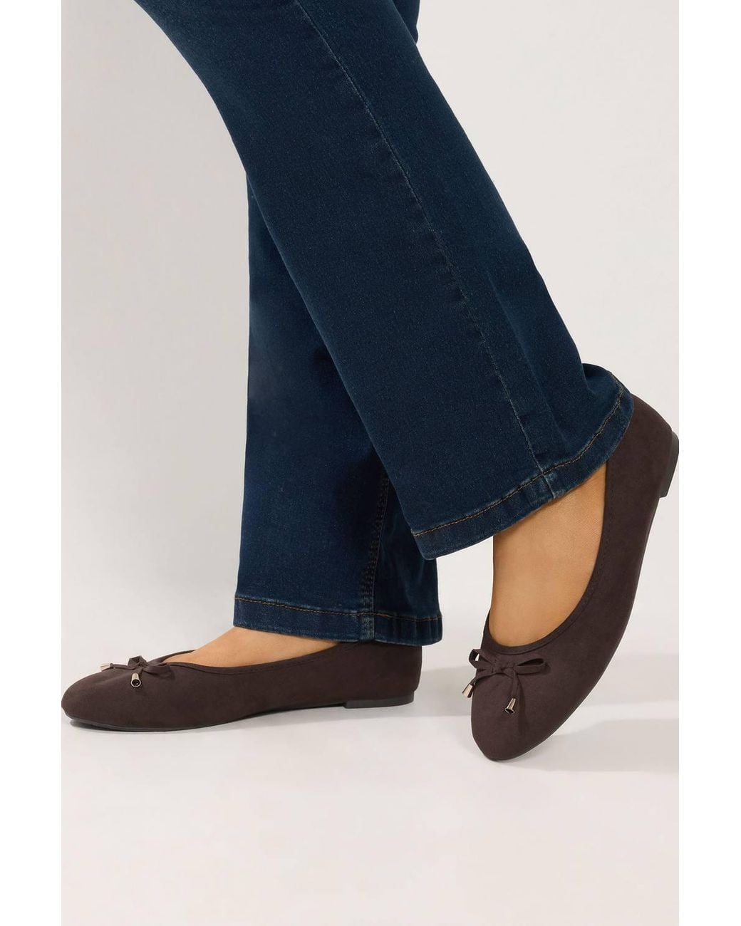 Yours Blue Ballet Flats