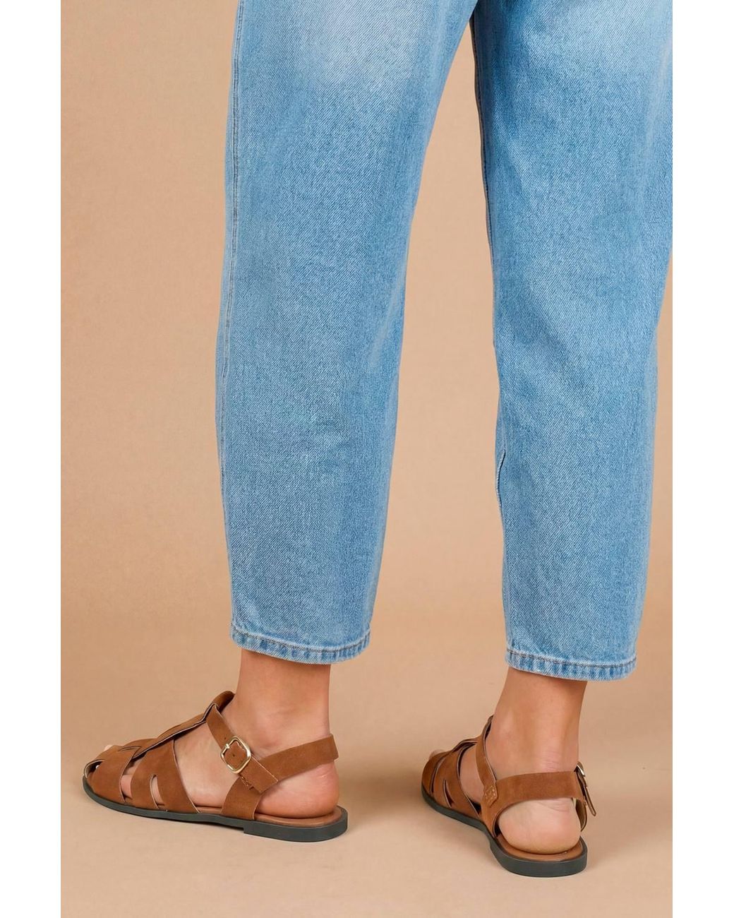 Dorothy Perkins Blue Freddie Faux Suede Fisherman Flat Shoes