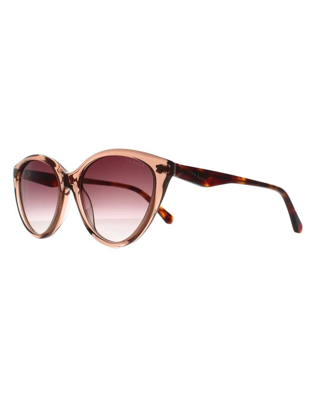 Ted Baker Brown Cat Eye Sunglass Crystal Gradient Tb1735 Deeha