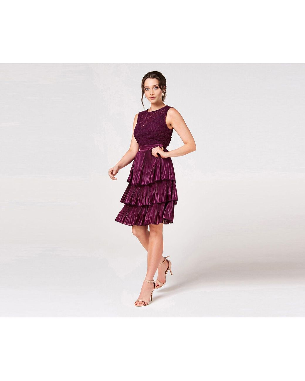 oasis tiered dress