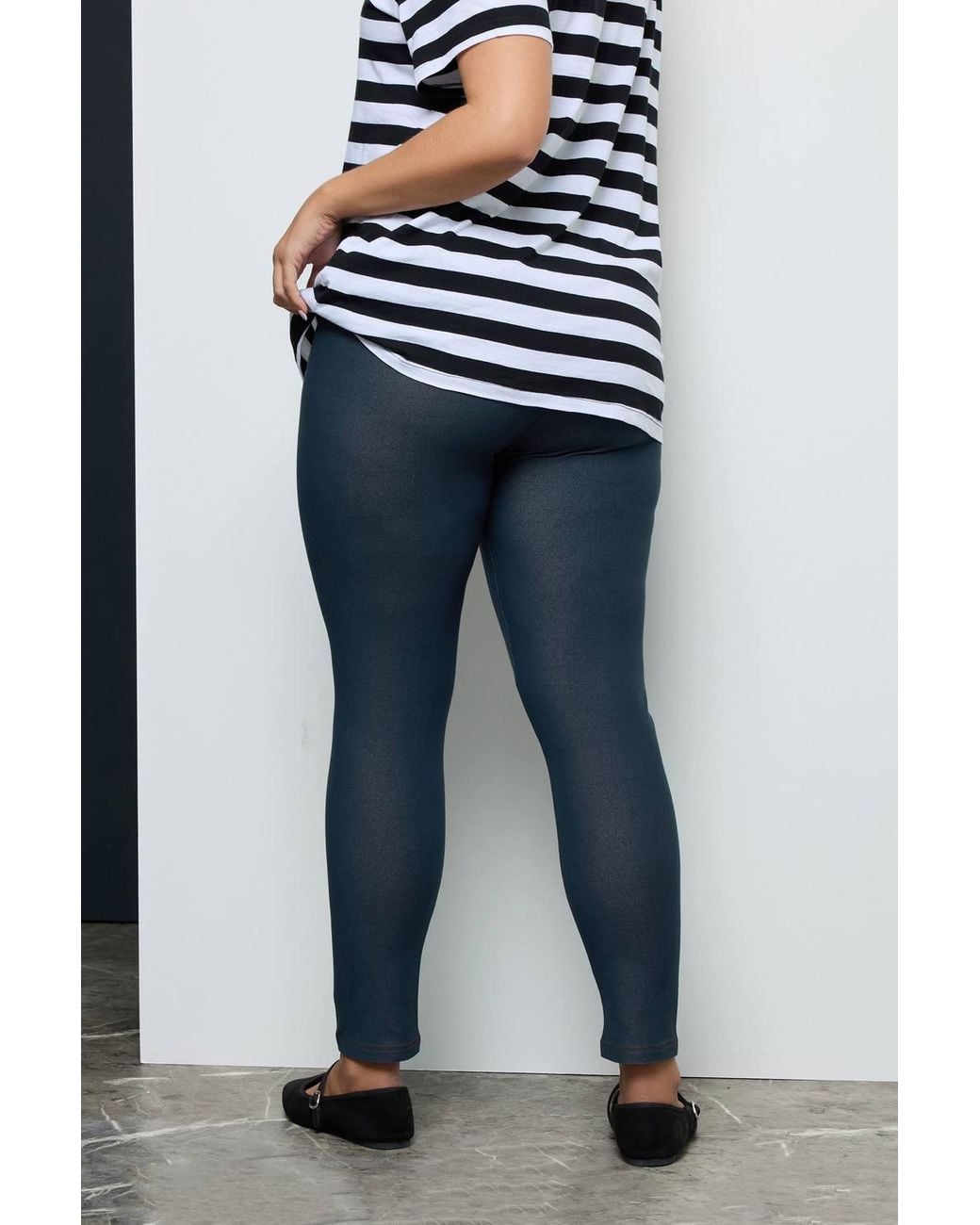 Yours Blue Jersey Stretch Jeggings