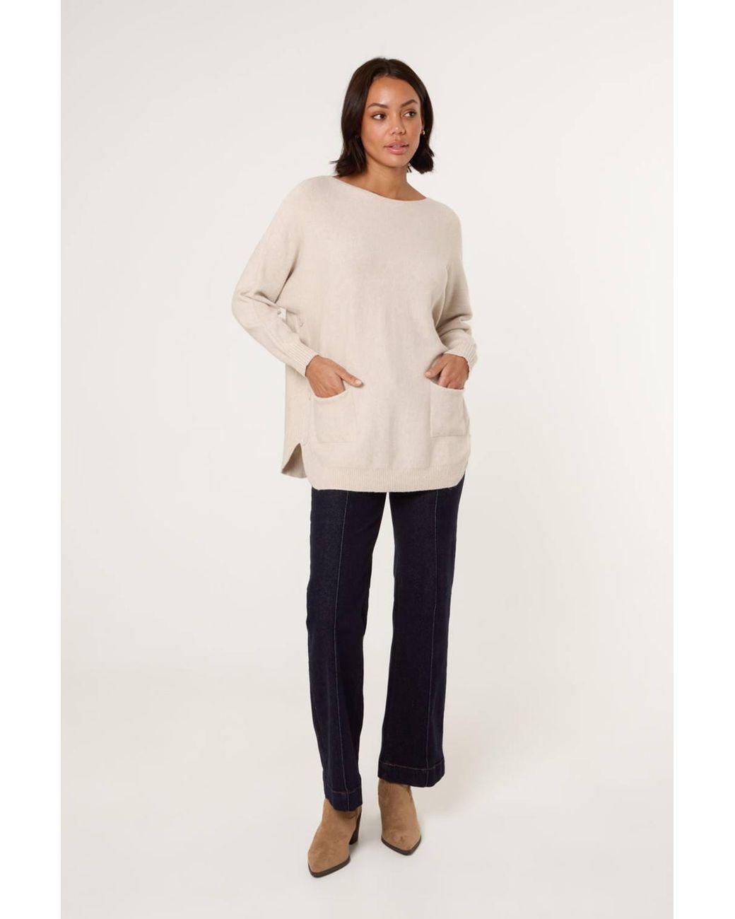 Blue Vanilla Natural Long Sleeve Round Neck Jumper