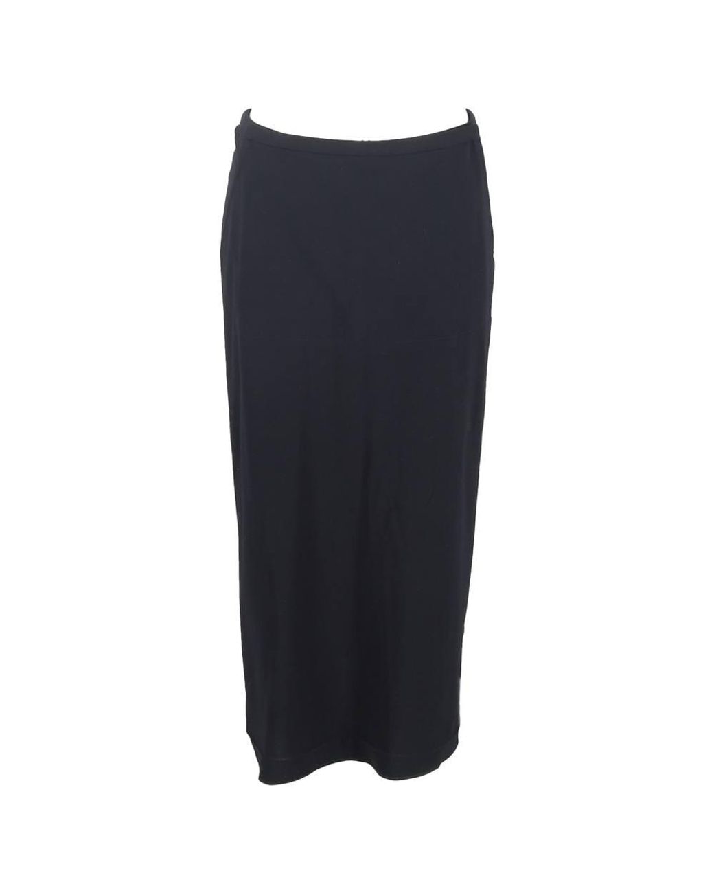 Max Mara Blue Preloved Back Slit Midi Straight Skirt