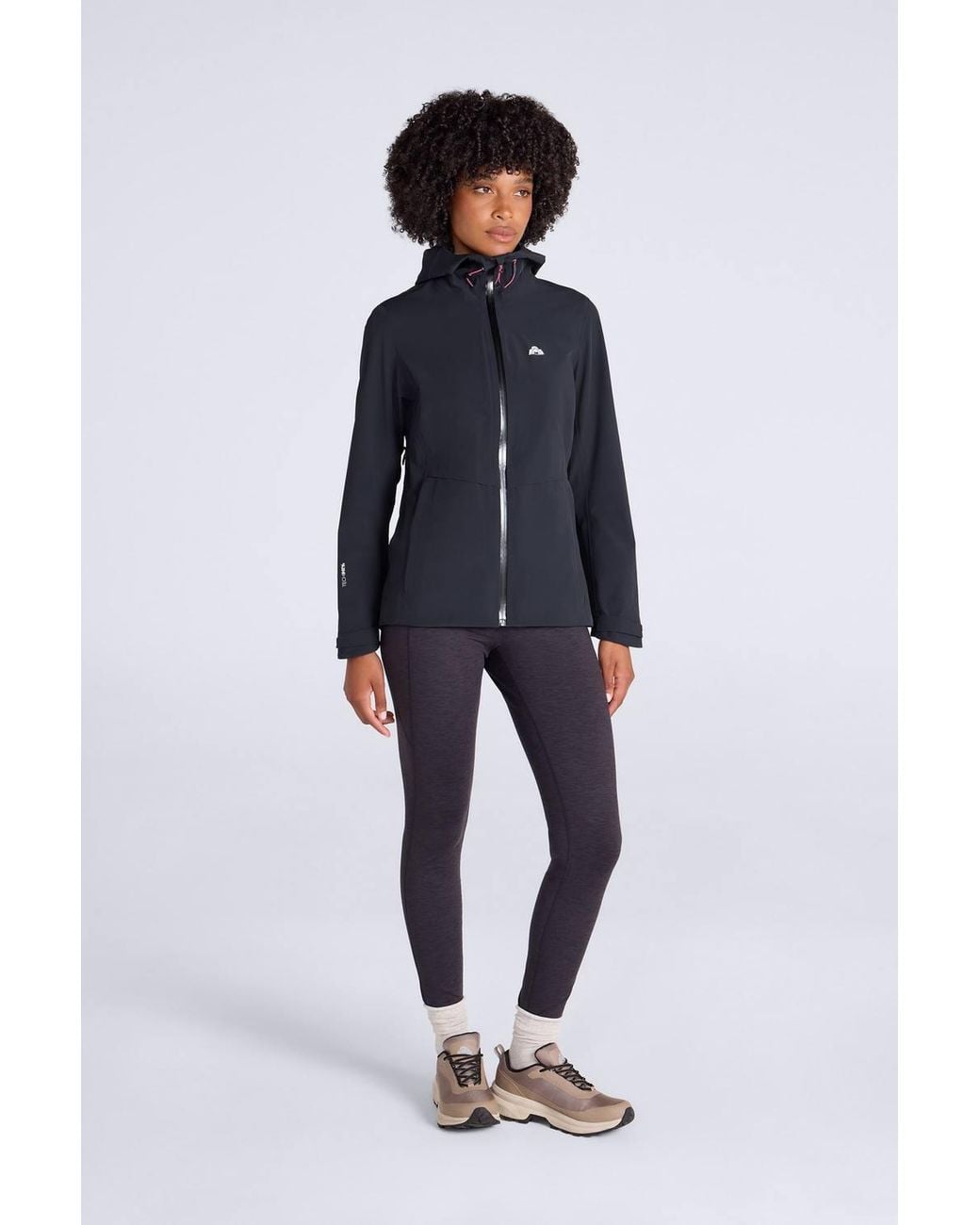 Mountain Warehouse Blue 'Hartwell' 3 Layer Waterproof Breathable Lightweight Packable Jacket