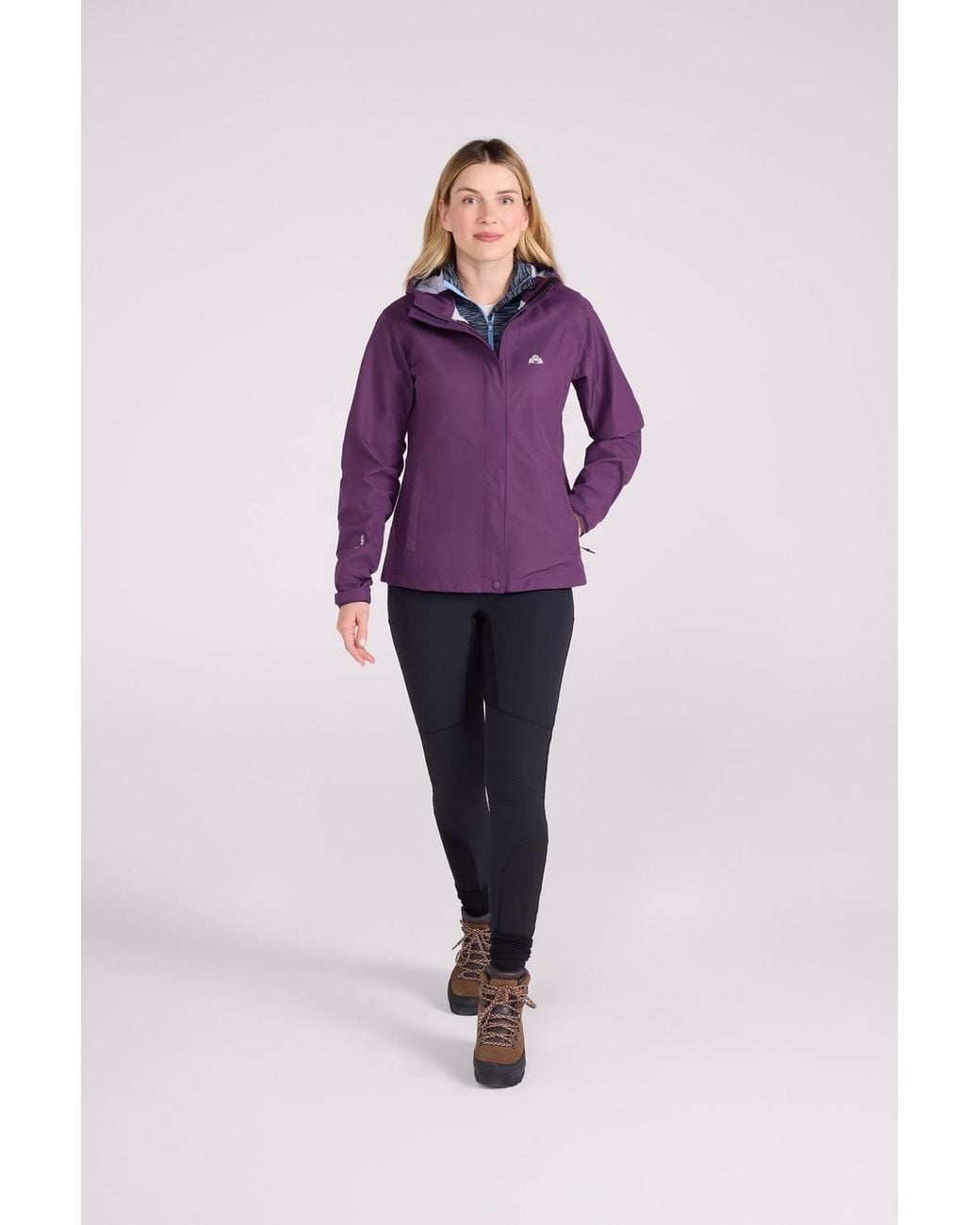 Mountain Warehouse Purple 'Thunderhead' 2.5 Layer Extreme Waterproof Breathable Packable Jacket