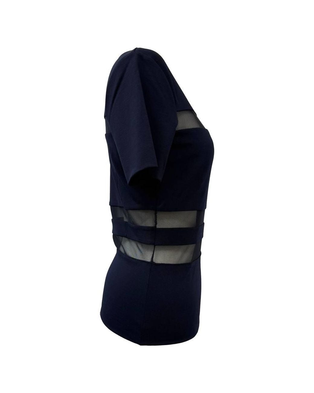 Alexander Wang Blue Preloved T Mesh Accent T-Shirt