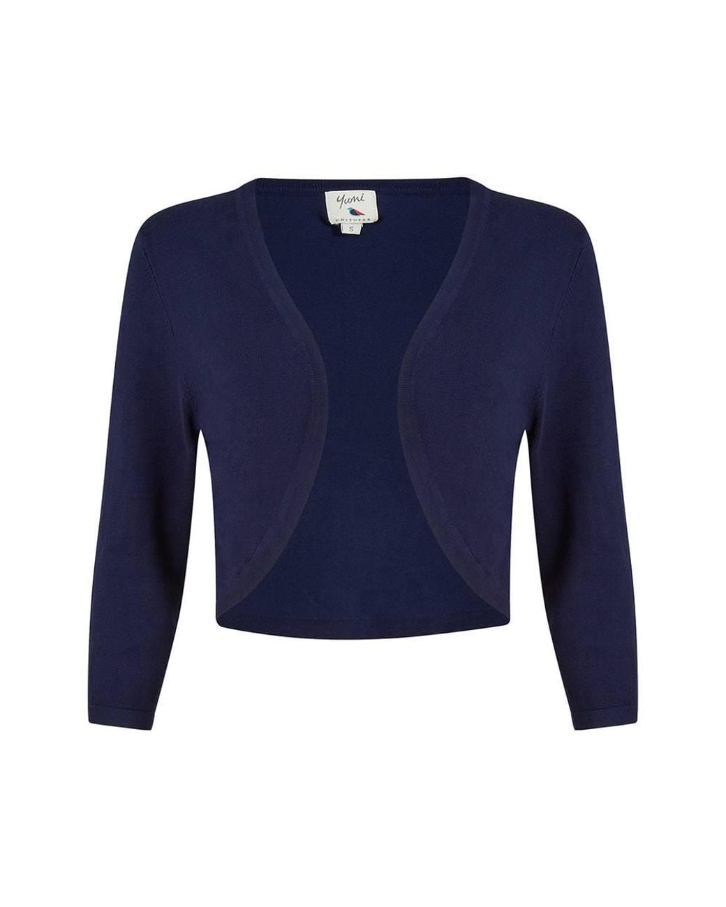 Yumi' Blue Knitted Bolero