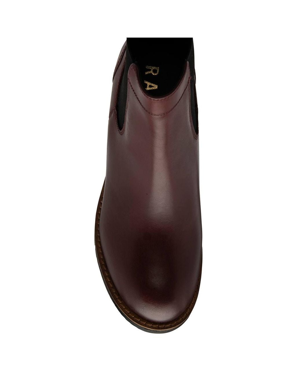Ravel Brown Dark Bordo Leather 'Bray' Ankle Boots