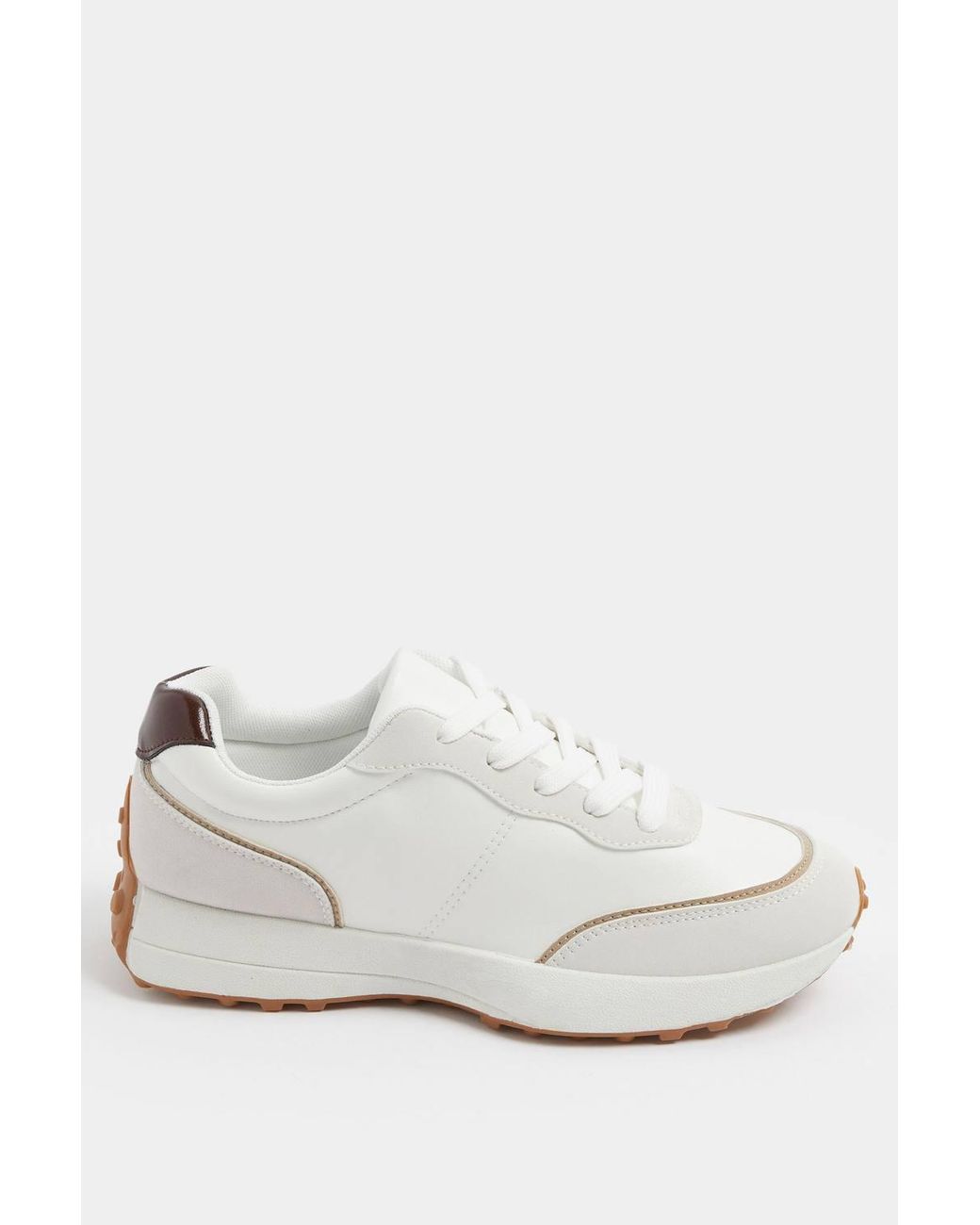 Yours Blue Faux Leather Trainers