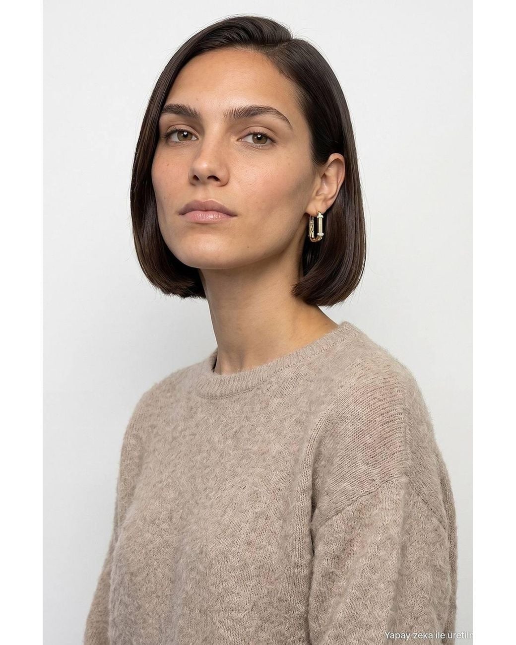 Dilvin Gray Wool Blend Sweater