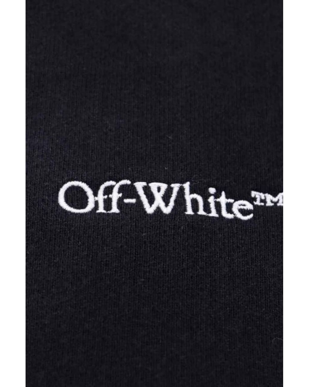 Off-White c/o Virgil Abloh Blue Long Sleeve Crew Cropped Sweatshirt