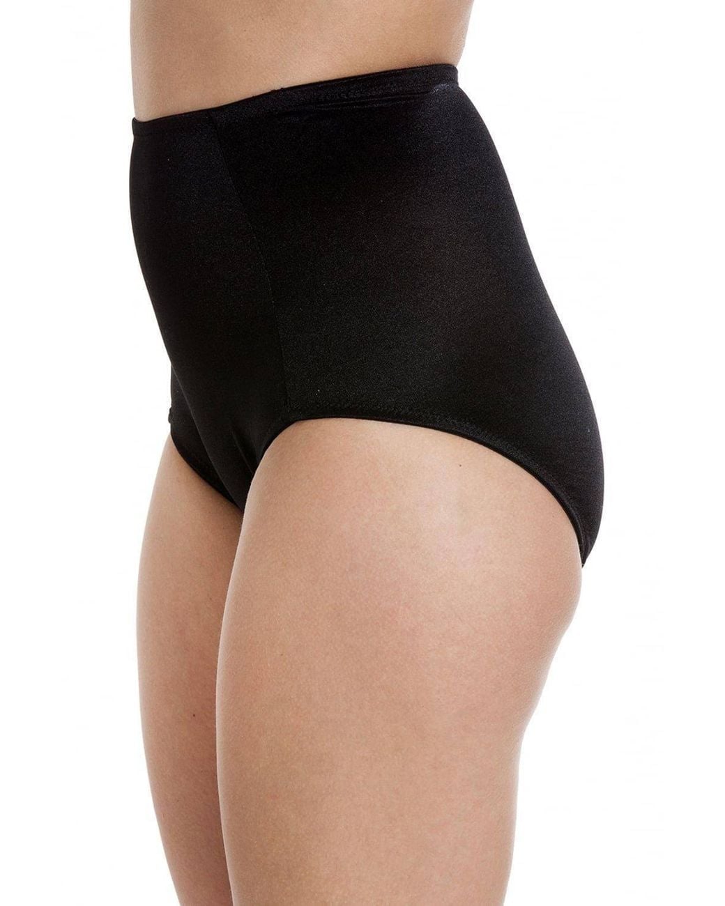 CAMILLE Black Two Pack Full Support Shapewear Briefs