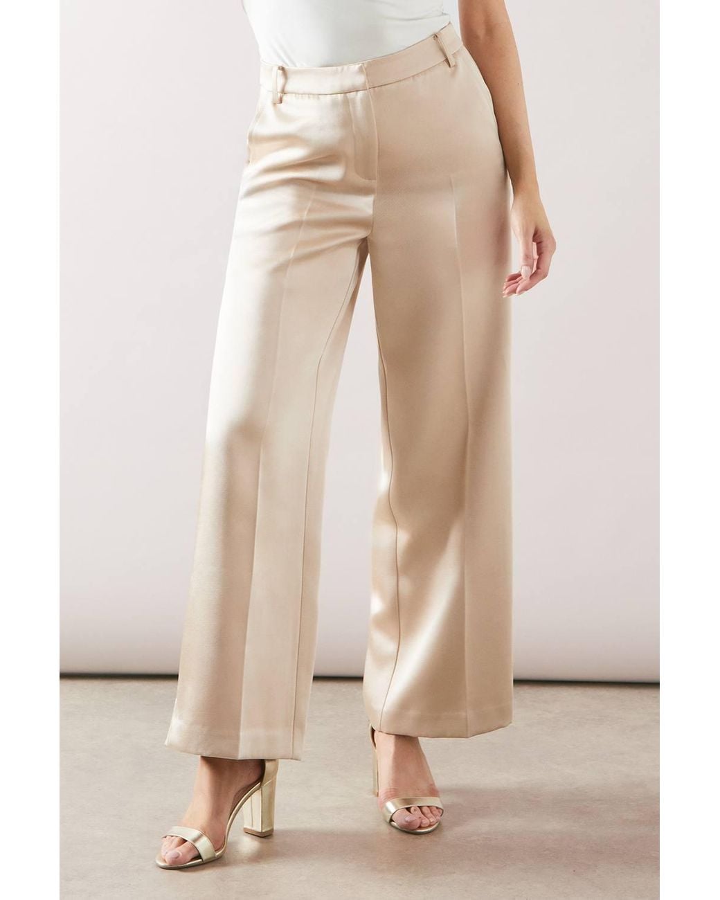 Wallis Natural Square Cut Ankle Grazer Trouser