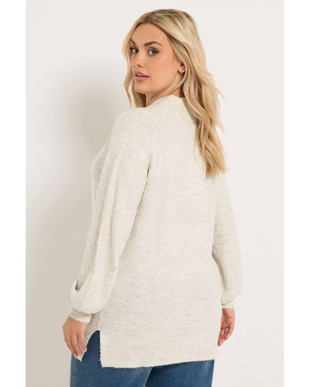 Yours Natural Turtle Neck Knitted Jumper