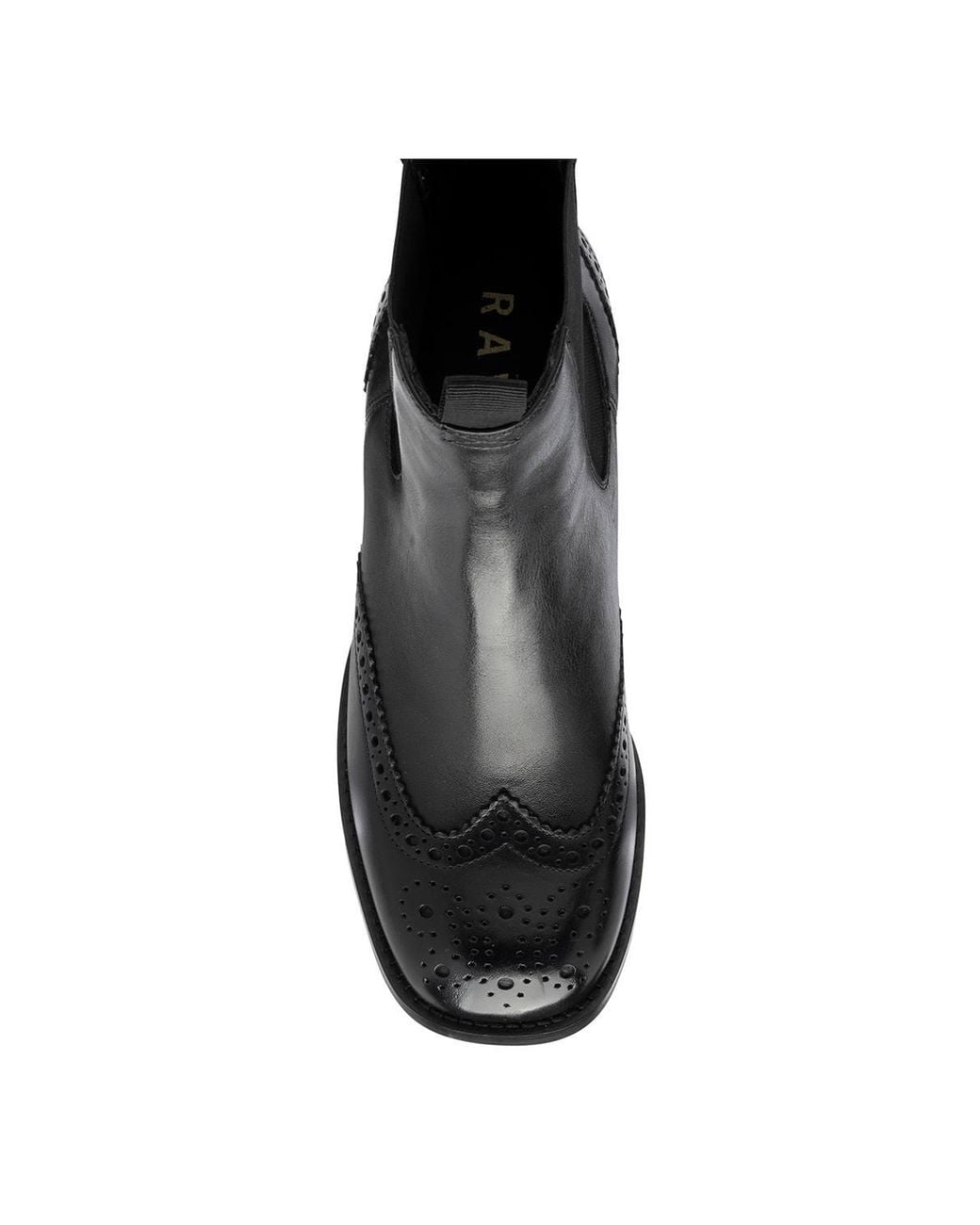 Ravel Black Leather 'Wervin' Ankle Boots