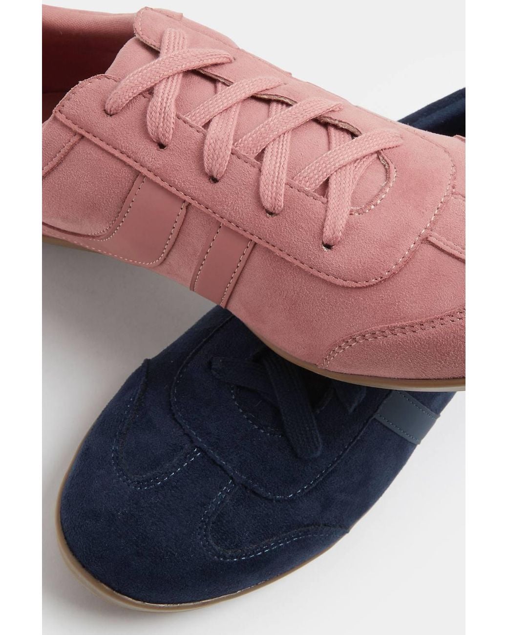Long Tall Sally Blue Padded Retro Trainers