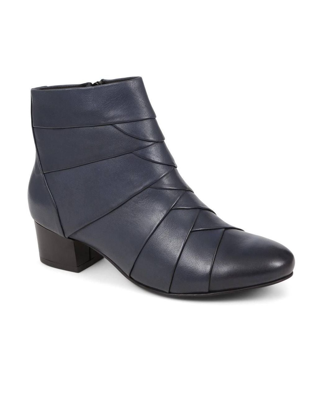Pavers Blue Everyday Leather Ankle Boots