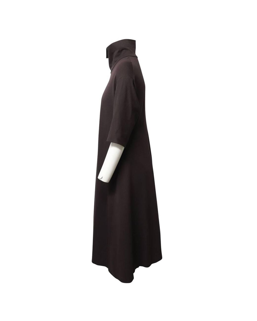 Jil Sander Black Preloved Turtleneck A-Line Dress