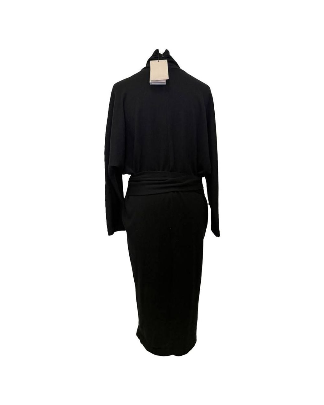 Tom Ford Black Preloved Cutout Turtleneck Midi Dress