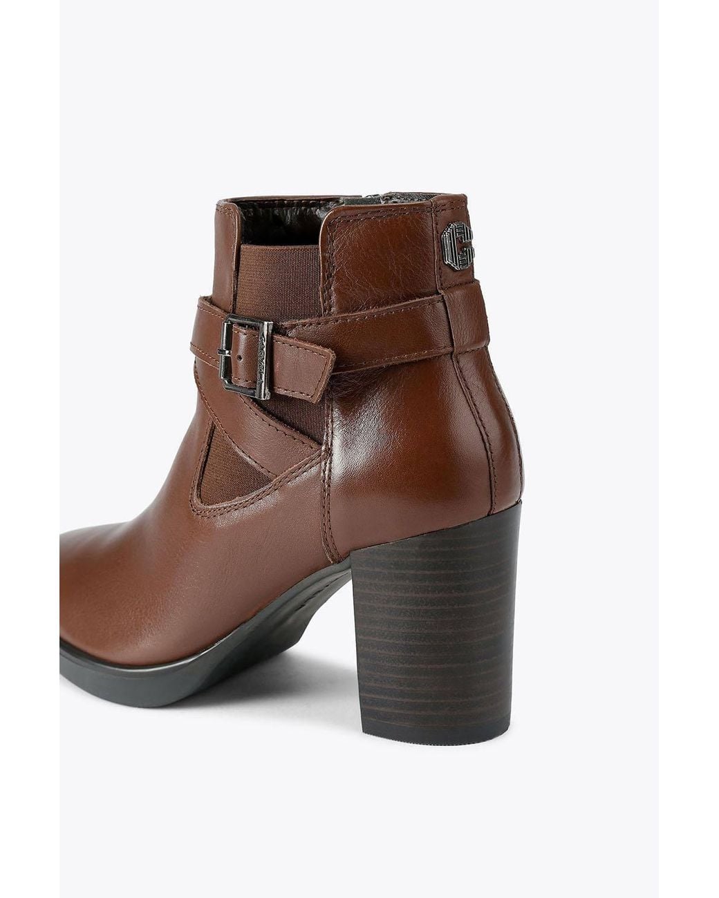 Carvela Kurt Geiger Brown Ankle Wide Fit' Leather Boots