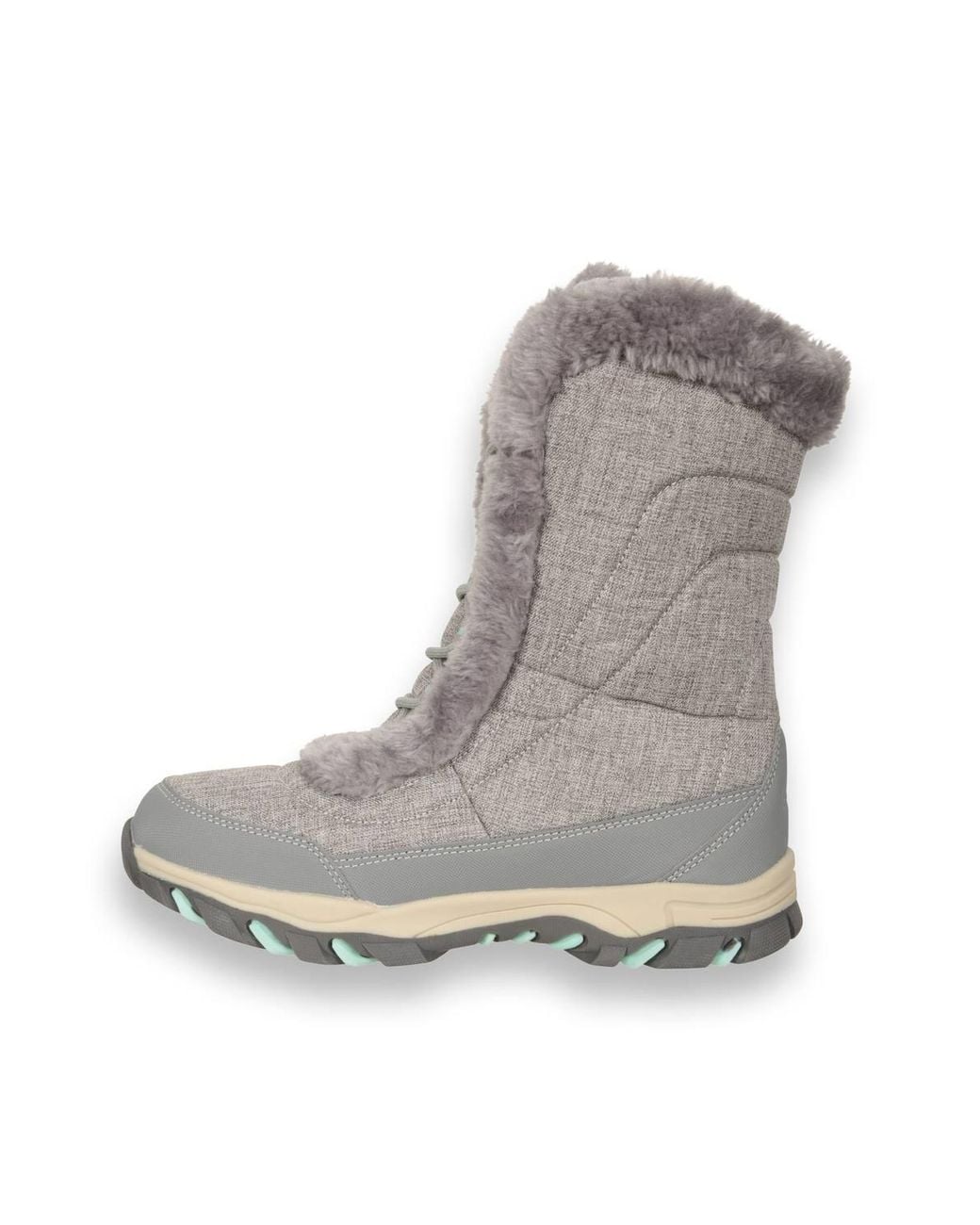 Mountain Warehouse Gray Ohio Snow Boots Winter Walking Snowproof