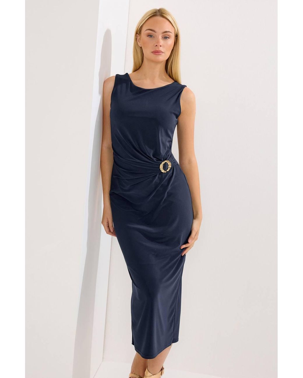 Star by Julien MacDonald Blue Maxi Wrap Dress