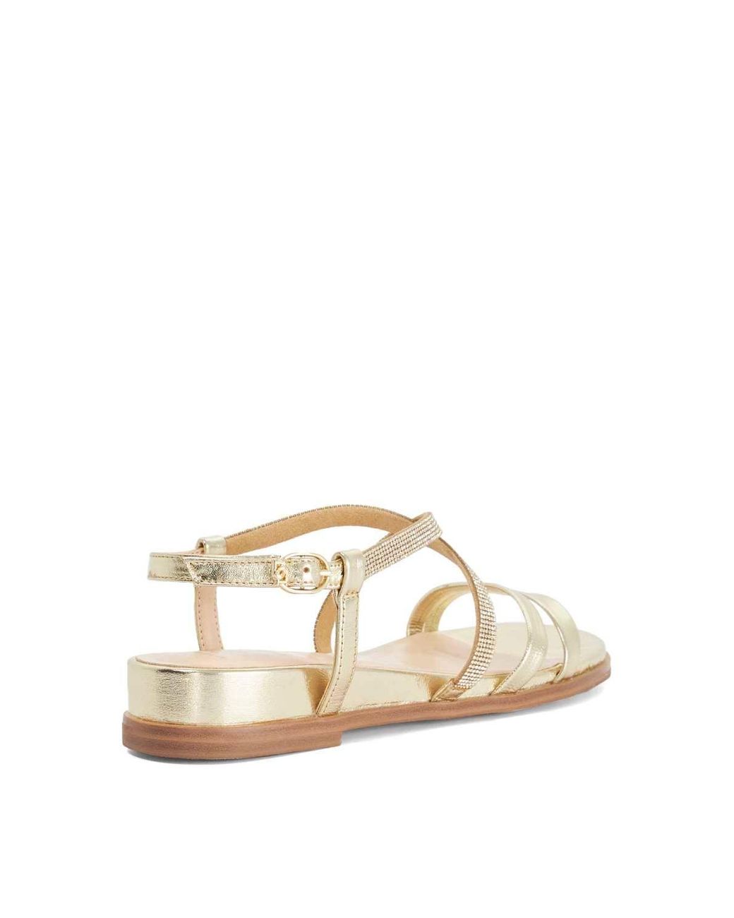 Dune Multicolor Wide Fit 'Lexia' Leather Sandals