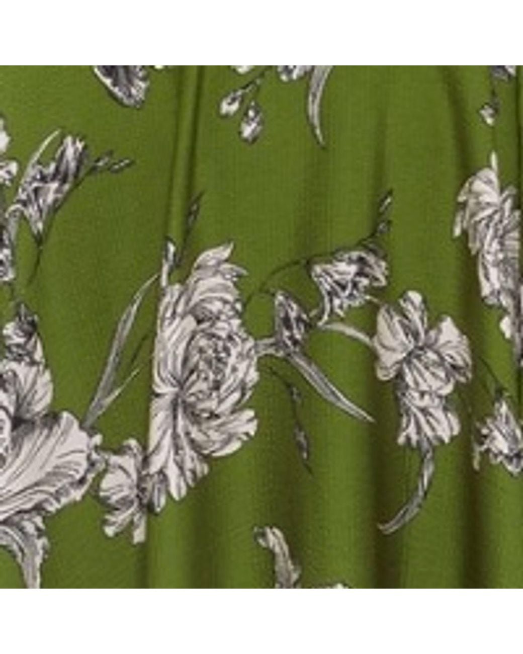 Phase Eight Green Bella Floral Print Pleat Dress