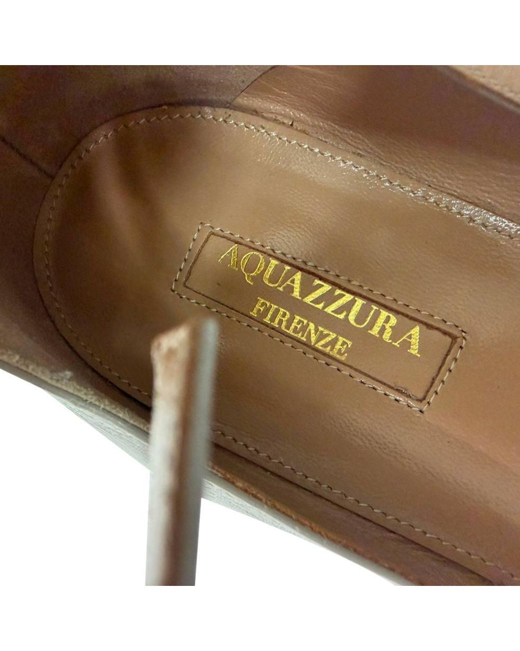 Aquazzura Brown Preloved Pointed Toe Ballet Flats