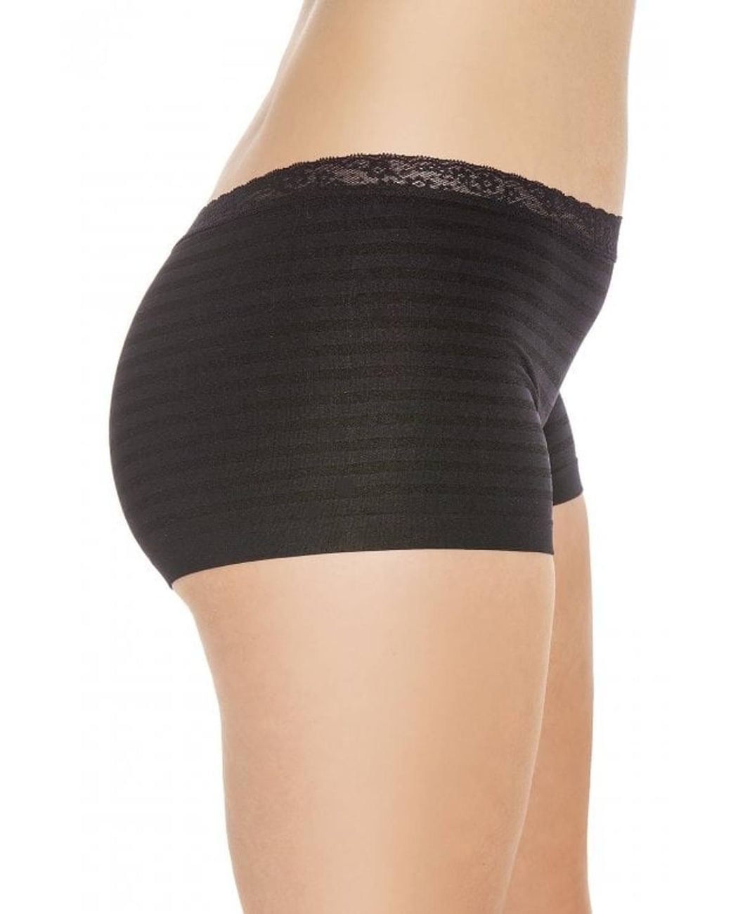 CAMILLE Black Three Pack Smooth Seamless Boxers